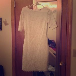 White lace dress